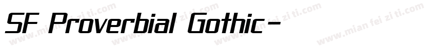 SF Proverbial Gothic字体转换